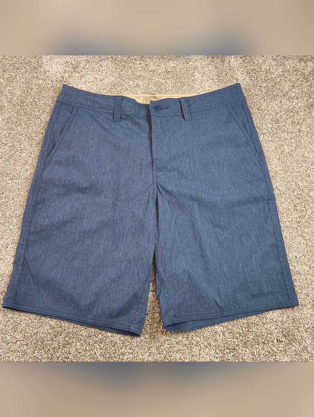 Patagonia Men's Blue Nylon Elastane All Shorts Pockets Size 34